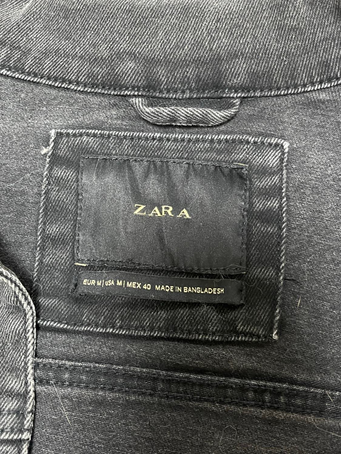 자라 흑청 데님 자켓 상품이미지2