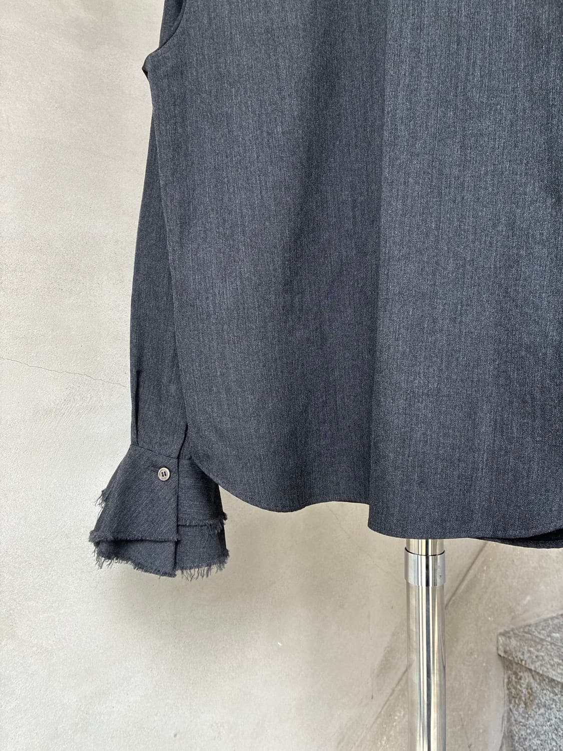 꼼데가르송 트리콧 라운드 카라 프릴 셔츠 상품이미지7