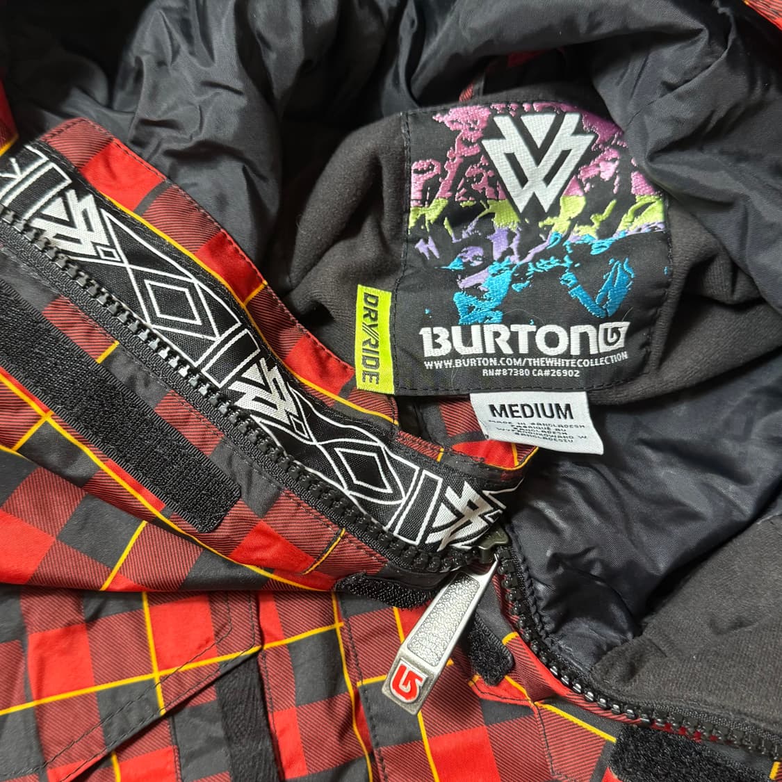 BURTON 체크 후드 자켓 (M) 상품이미지2