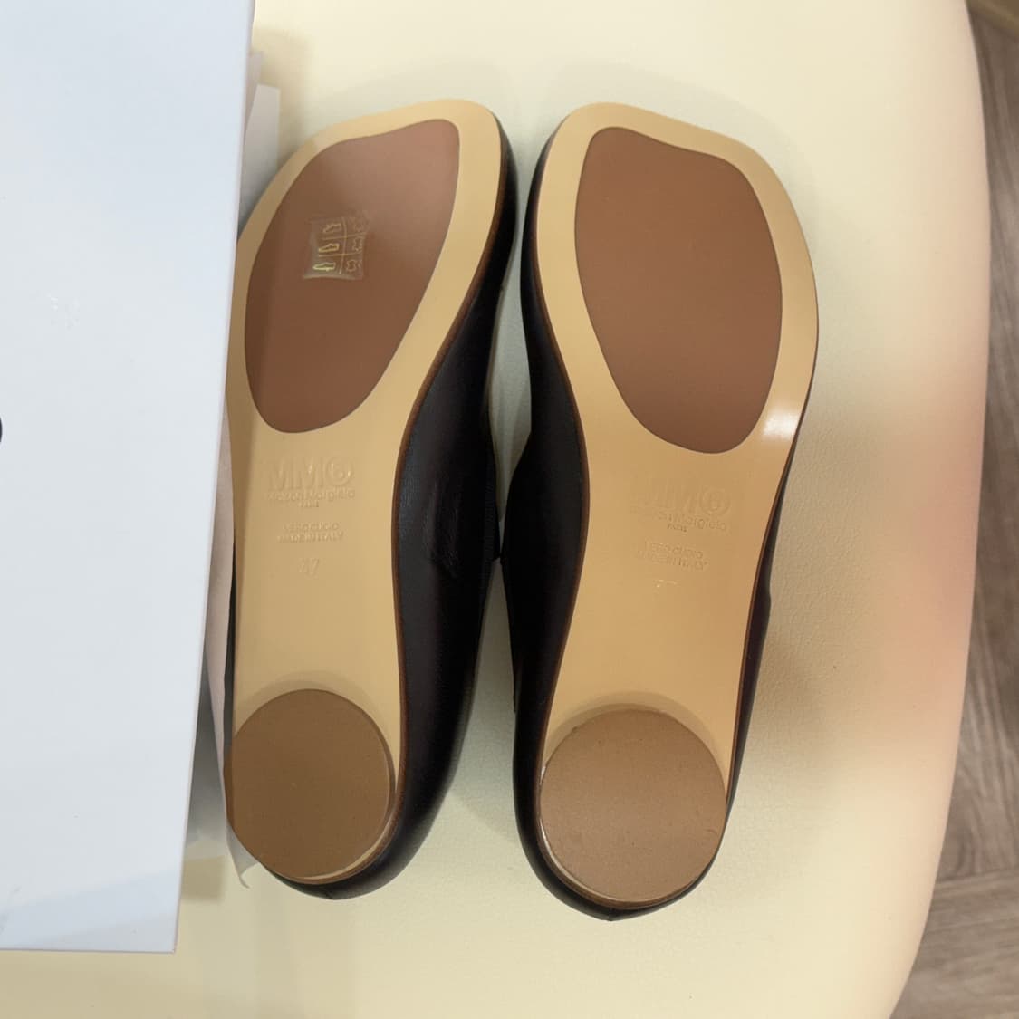 MM6 메종 마르지엘라 블랙 발레리나 플랫슈즈 37 상품이미지3