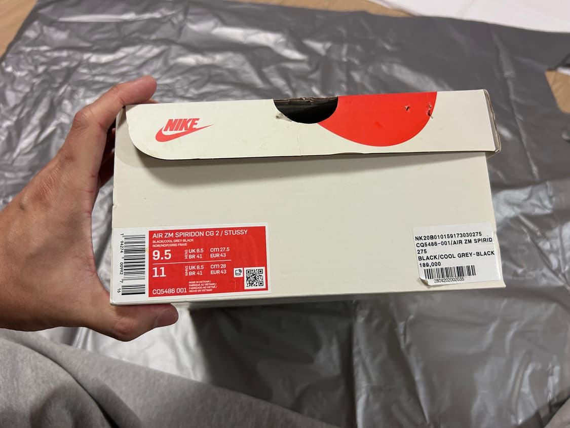 나이키x스투시 스피리돈 케이지2 블랙 275 상품이미지7