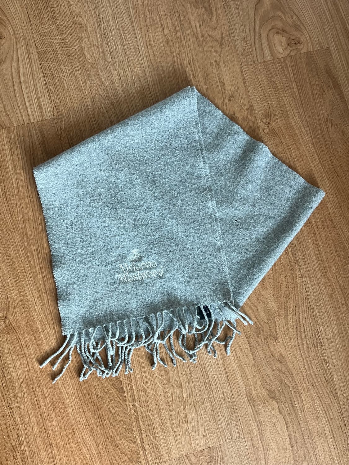 비비안웨스트우드 목도리 그레이 울 머플러 빈티지 메이드인이태리 상품이미지1