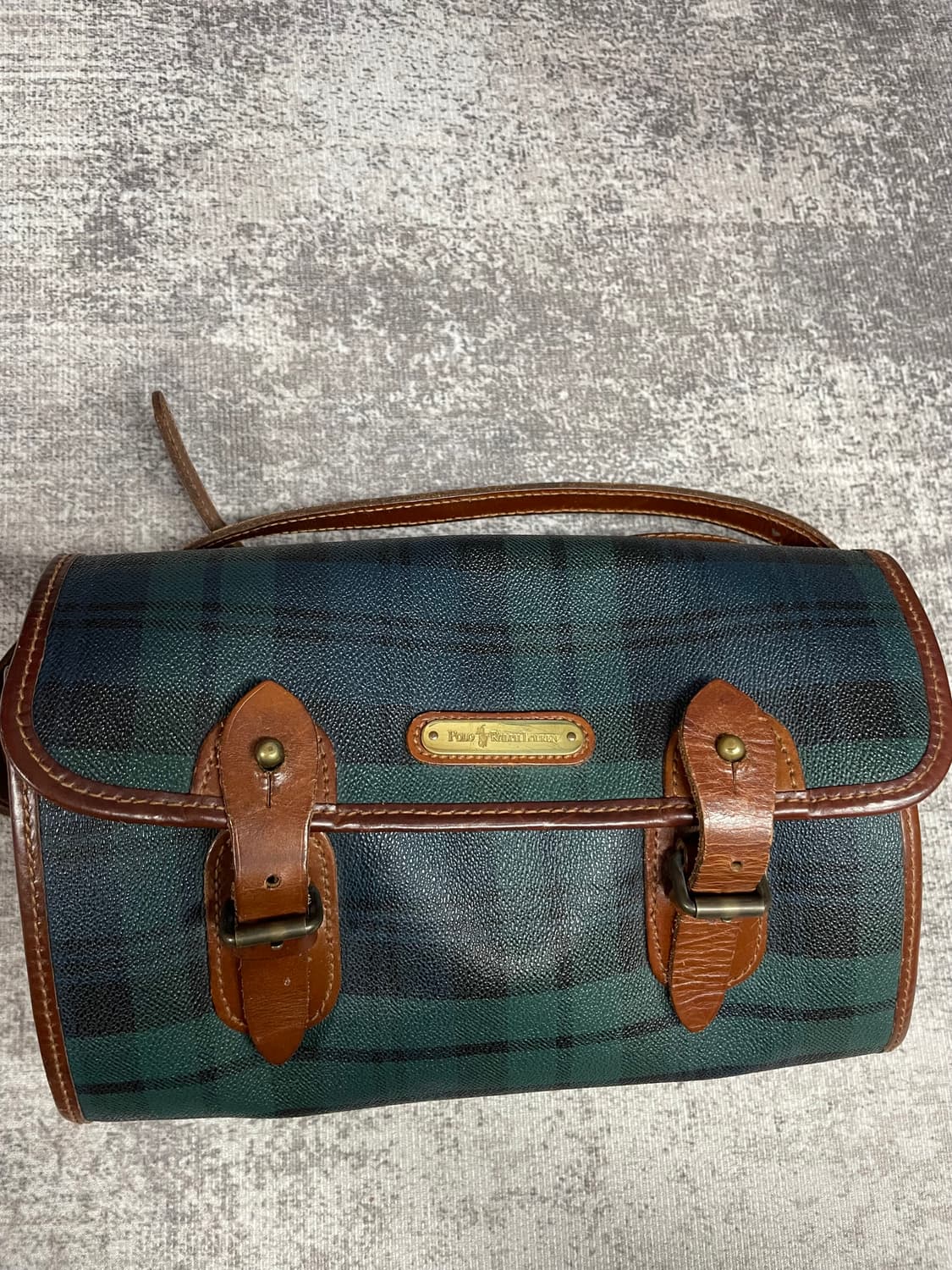 90s vtg Polo Ralph Lauren 블랙워치 크로스 상품이미지9