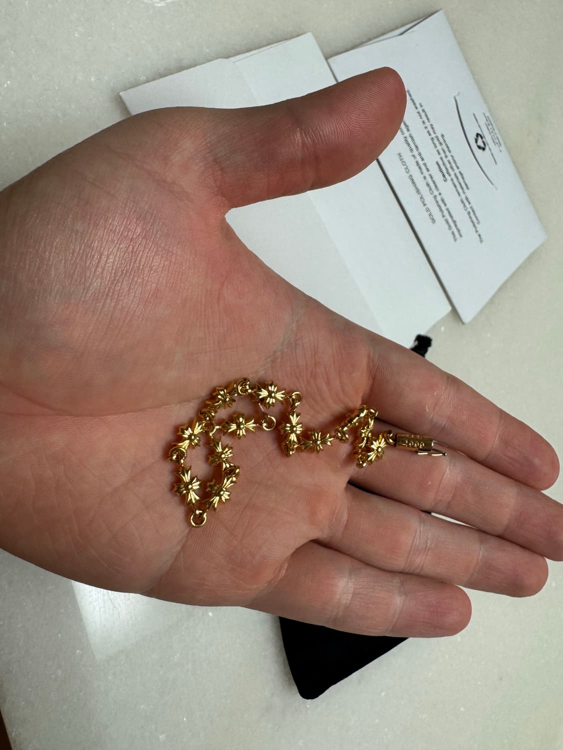 크롬하츠 타이니 팔찌 22k(12링크) 상품이미지3