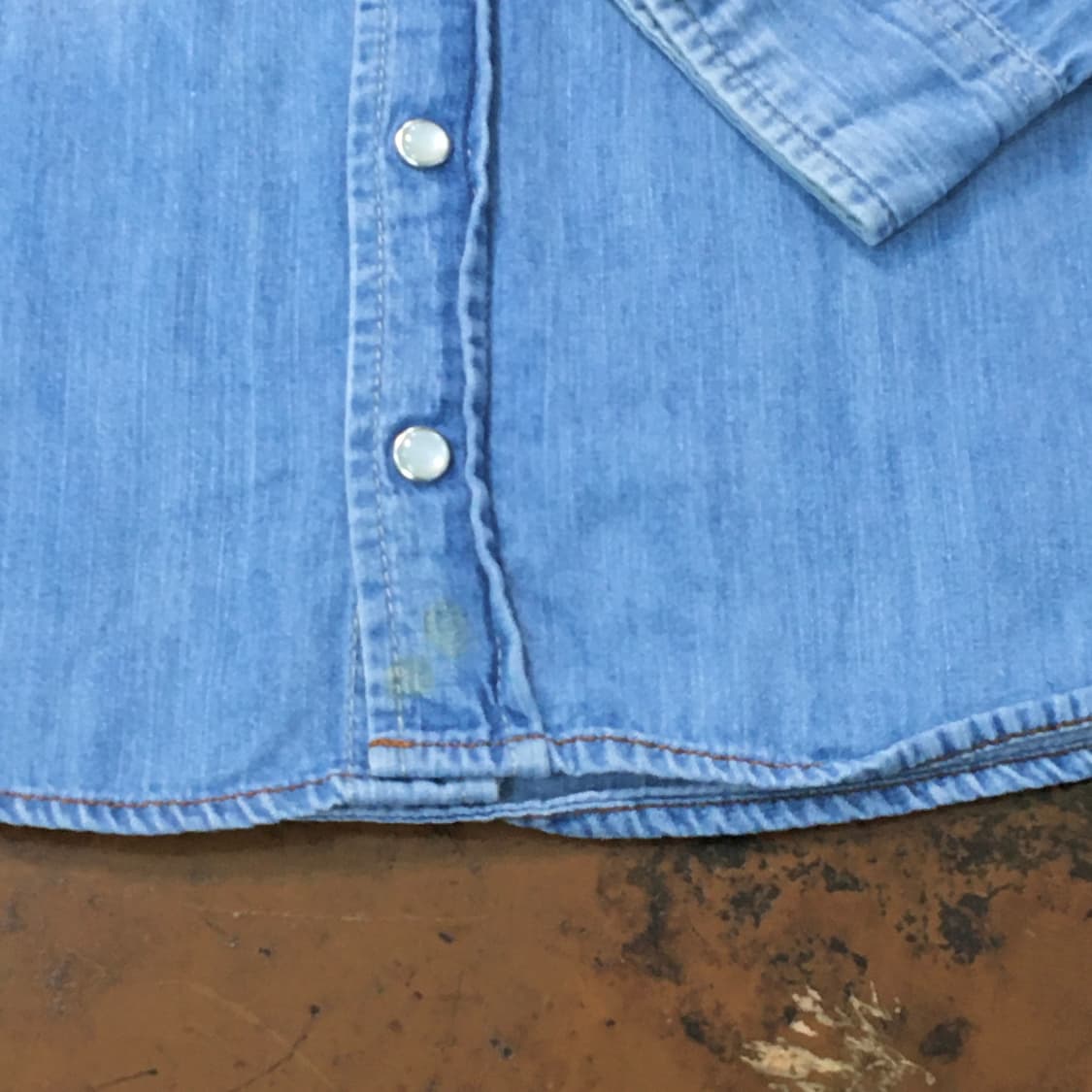 VTG 빈티지 중청 데님 셔츠 여성 44 55 사이즈 상품이미지5
