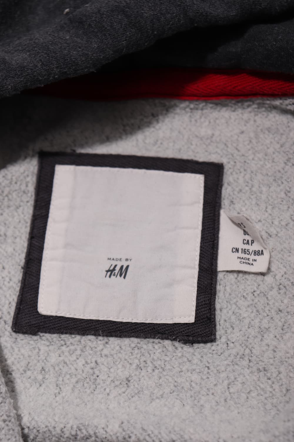 H&M 딱붙핏 차콜 후드집업 women S 상품이미지4