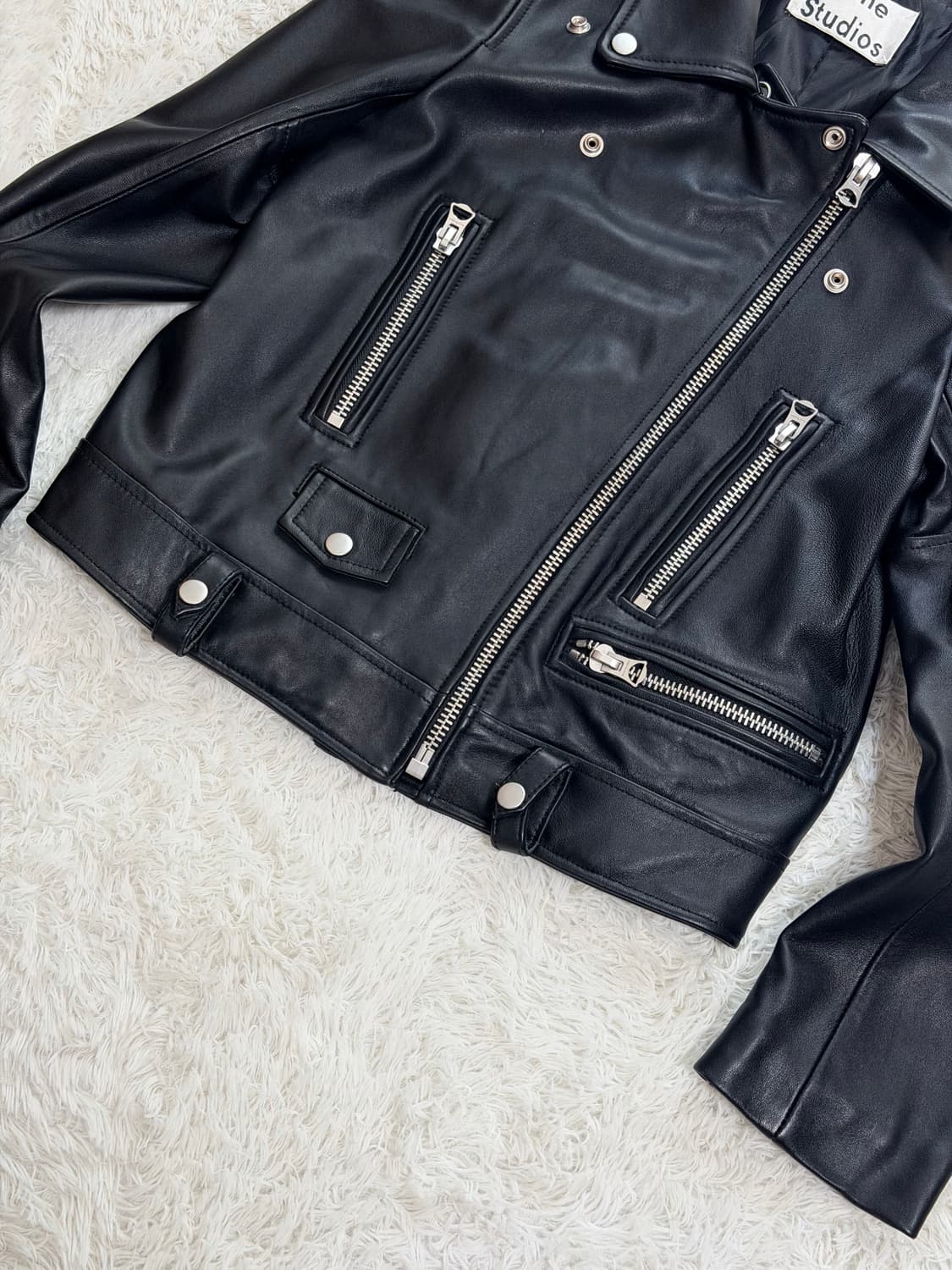 아크네 스튜디오 MINI DASHER 가죽 자켓 38 상품이미지4