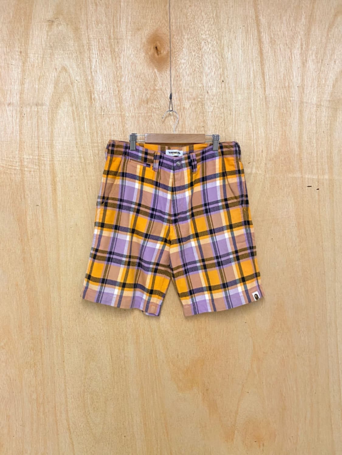 BAPE check half pants 베이프 체크 반바지 상품이미지3