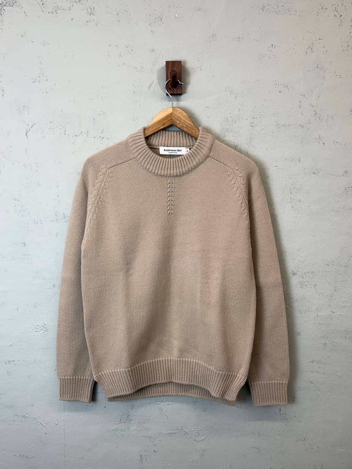 앤더슨벨 울블렌드 베이지 니트 상품이미지1