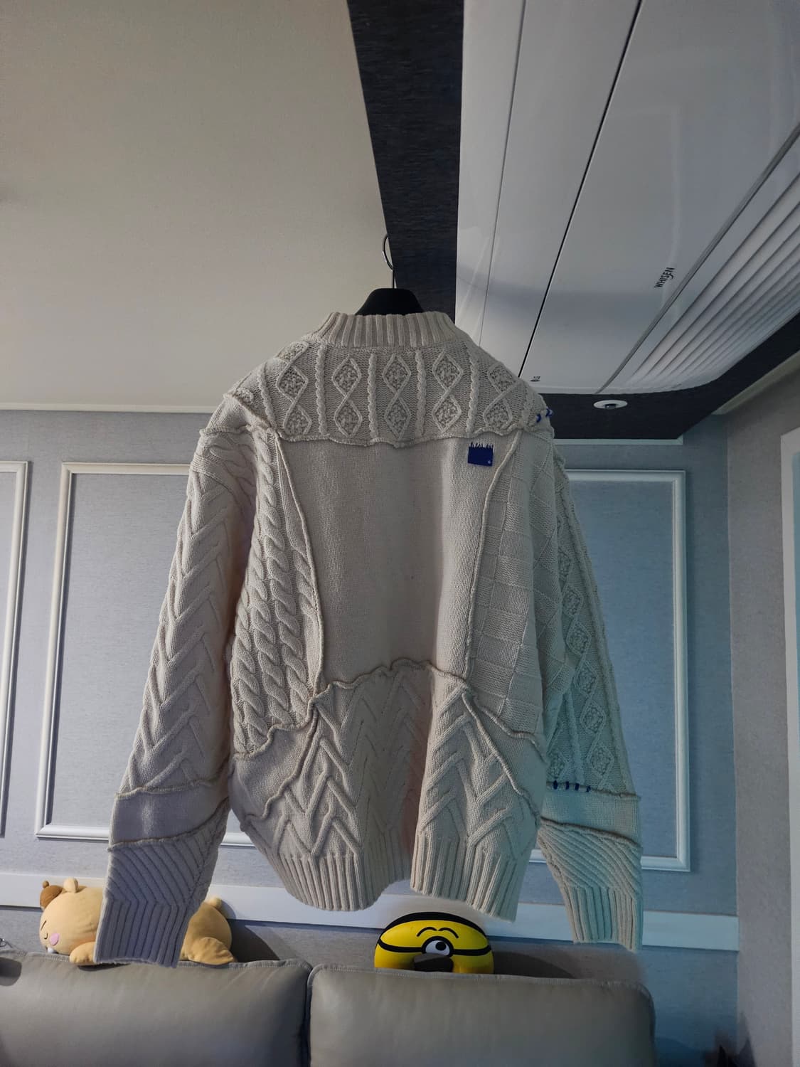 [거의 새것] 자라 아더에러 패치워크 니트 스웨터 크림 S-M 상품이미지2