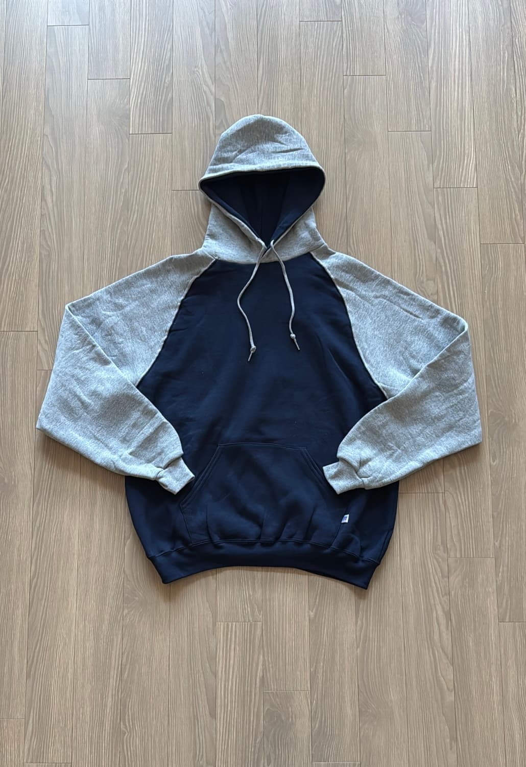 00s 러셀 애슬레틱 래글런 후드티 상품이미지1