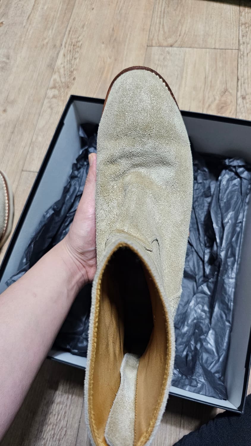 마인데님 MINEDENIM 스웨이드 백지퍼 부츠 42 상품이미지6