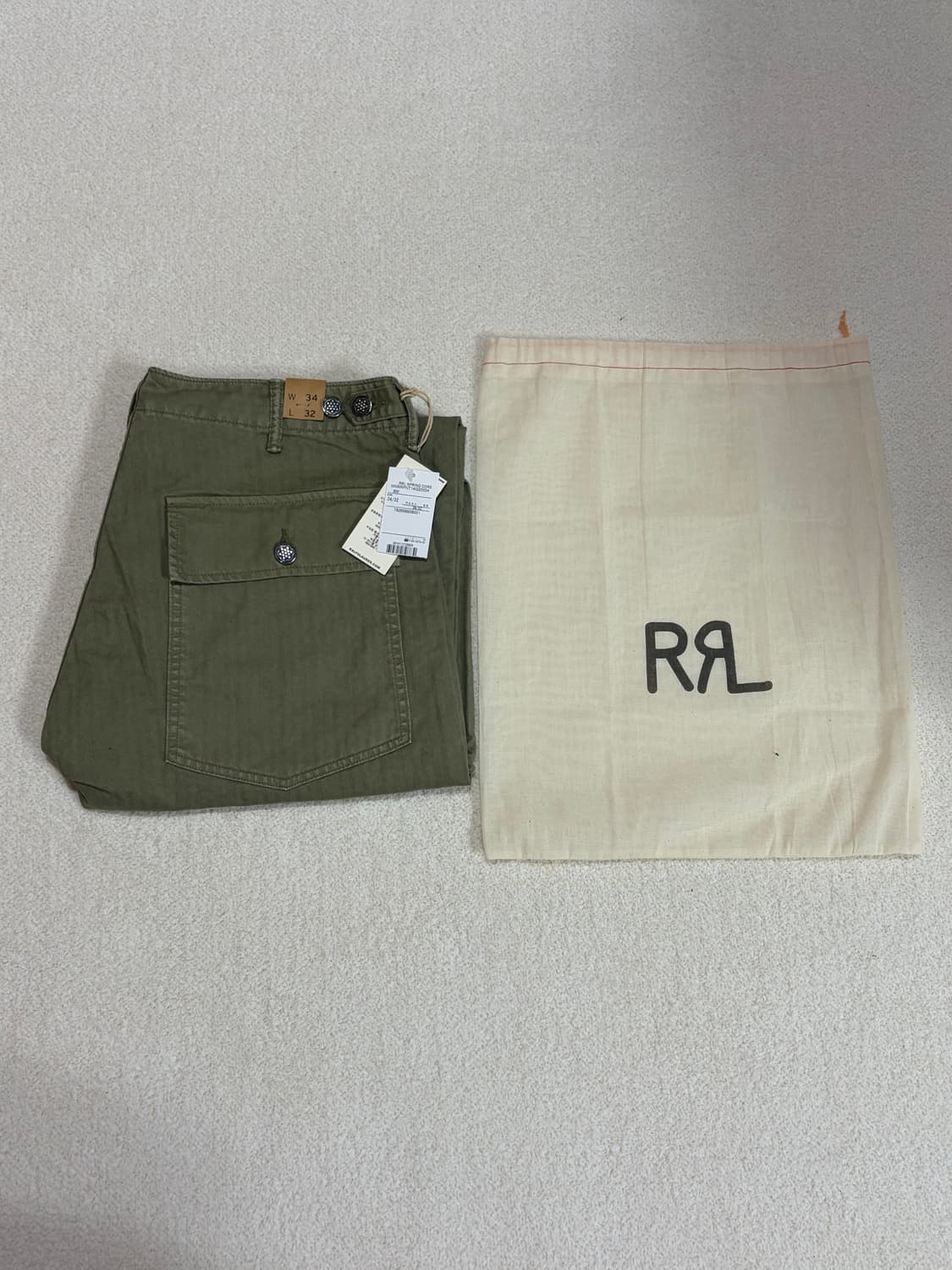 [새상품]RRL 헤링본 퍼티그 34X32 상품이미지2