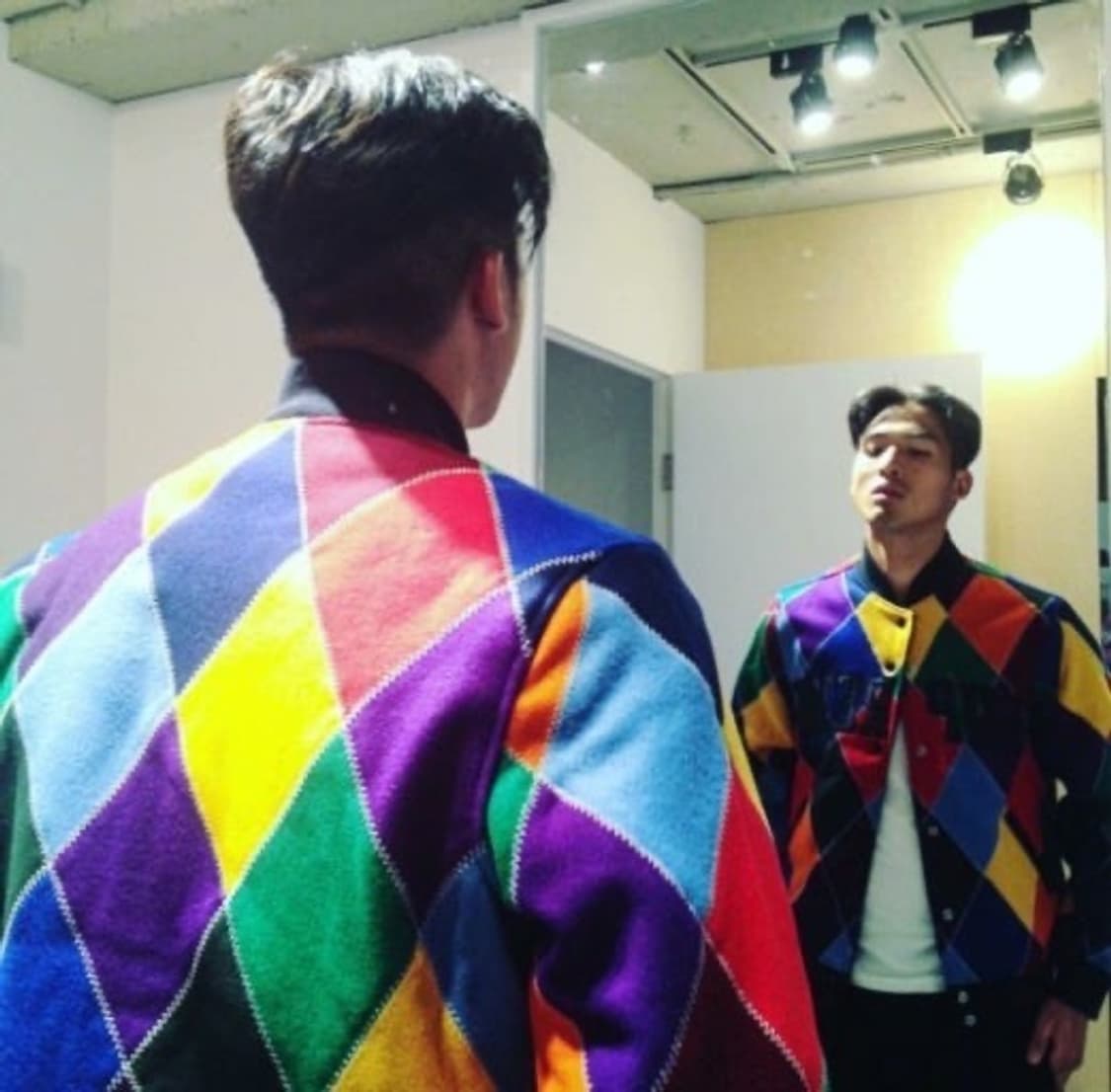 슈프림 15FW 할리퀸 울 바시티 자켓 멀티 상품이미지10