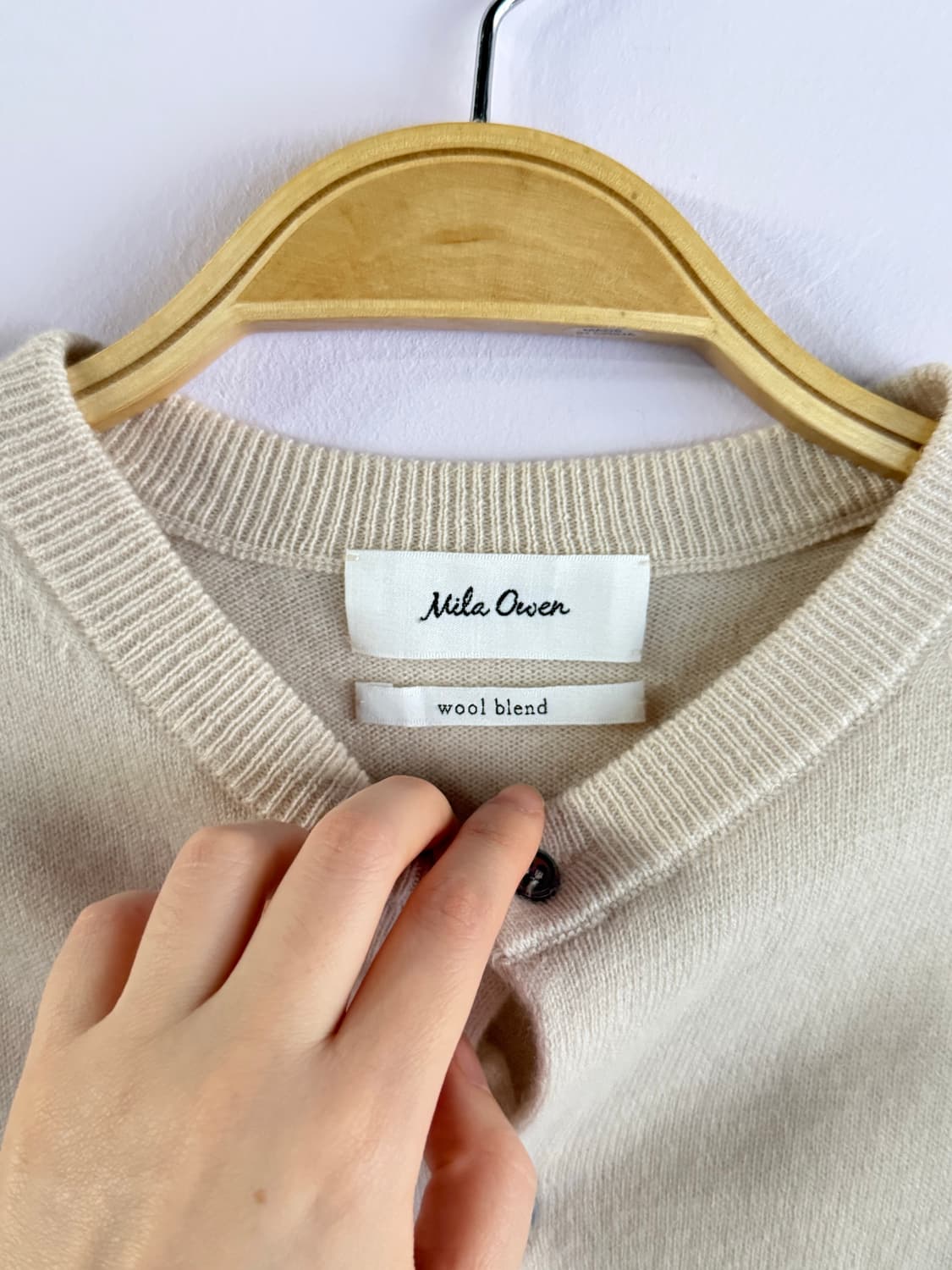 밀라오웬 뮤트 울블렌드 가디건 상품이미지5