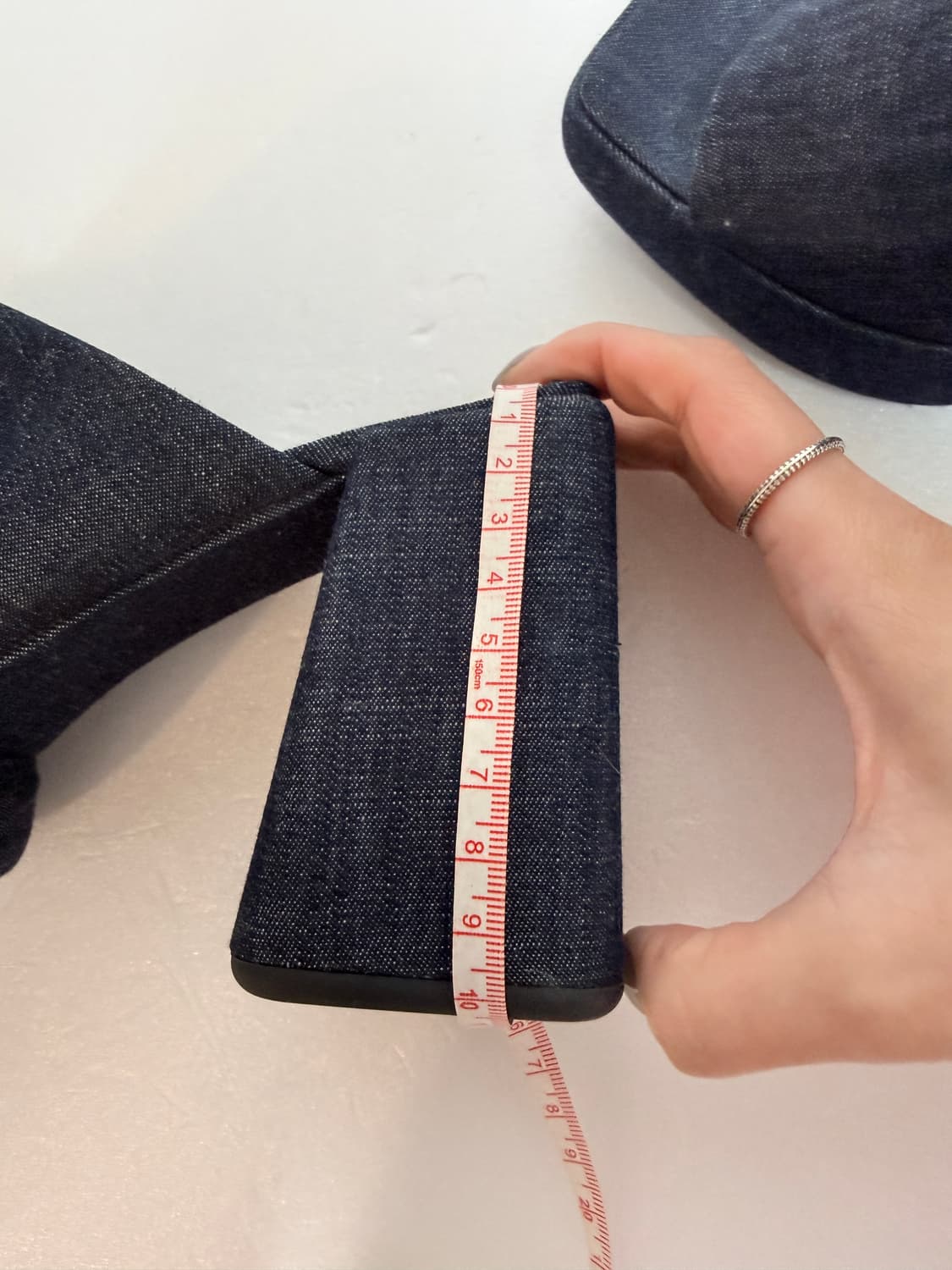 찰스앤키스 데님 플랫폼 뮬 힐 38(240-245)여성 슬리퍼 샌들 상품이미지8