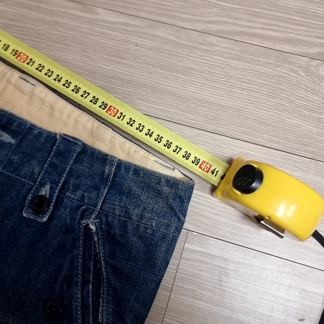 japan 빔즈 데님 워싱 미해군카고 바지(실측) 상품이미지5