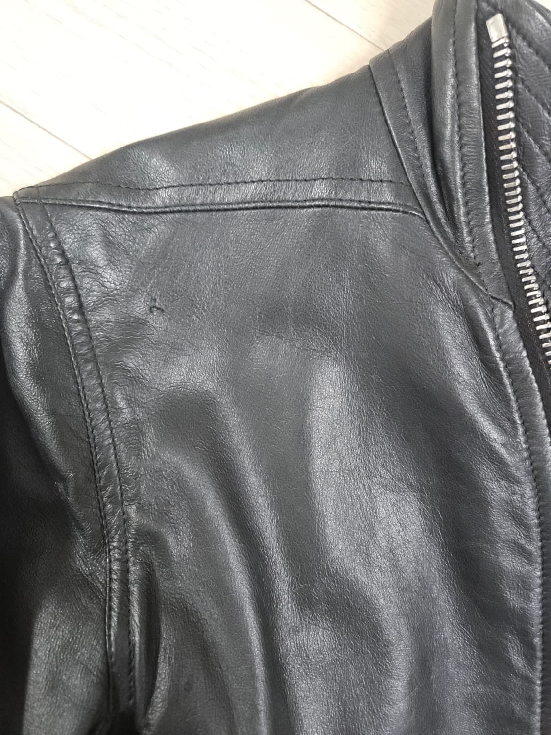 릭오웬스 몰리노 램스킨 레더 자켓 48 상품이미지7