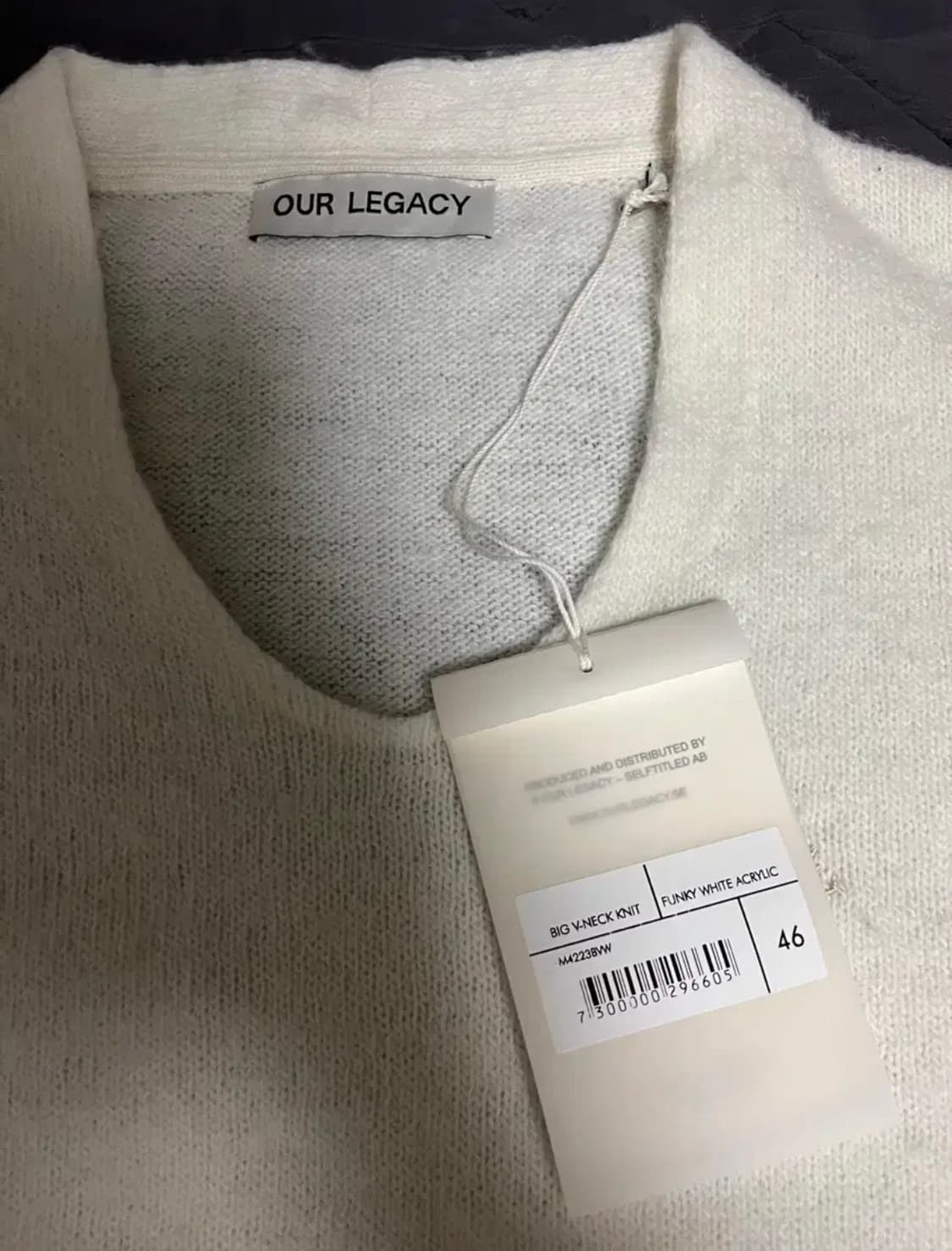 아워레가시 빅 브이넥 니트 스웨터 새상품 상품이미지3