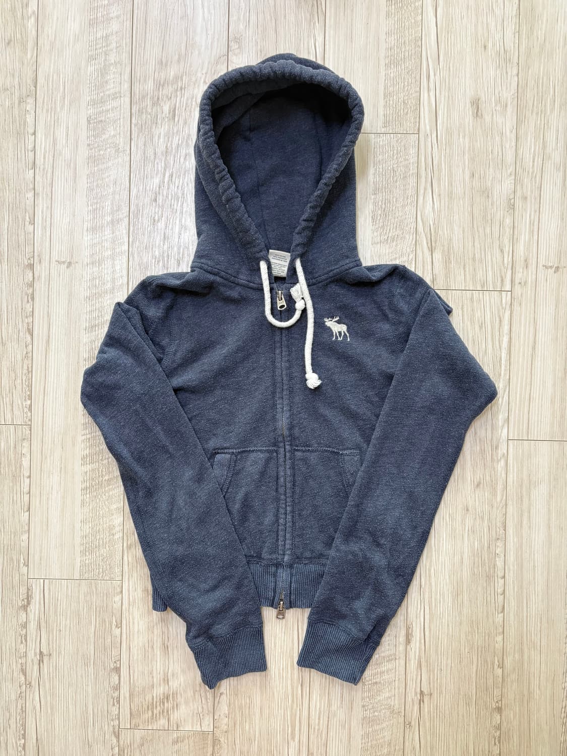 아베크롬비 딱붙핏 후드집업 네이비 xs 상품이미지1