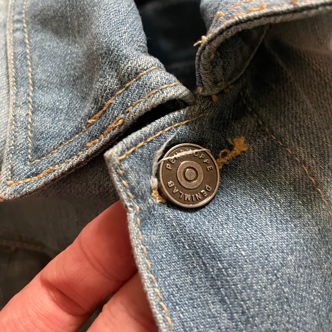 Vintage washed denim jacket 상품이미지4
