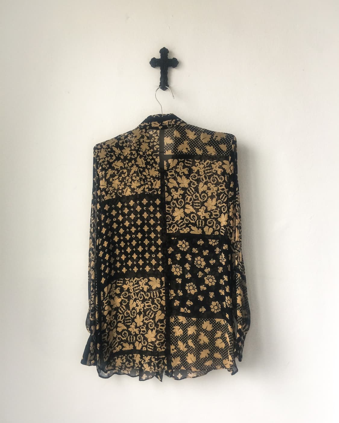 Sonia rykial pattern see through shirt 상품이미지2