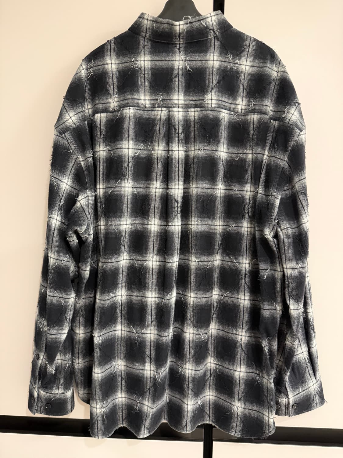 [매물 최저가] 준지 아가일 셔츠 블랙 상품이미지2