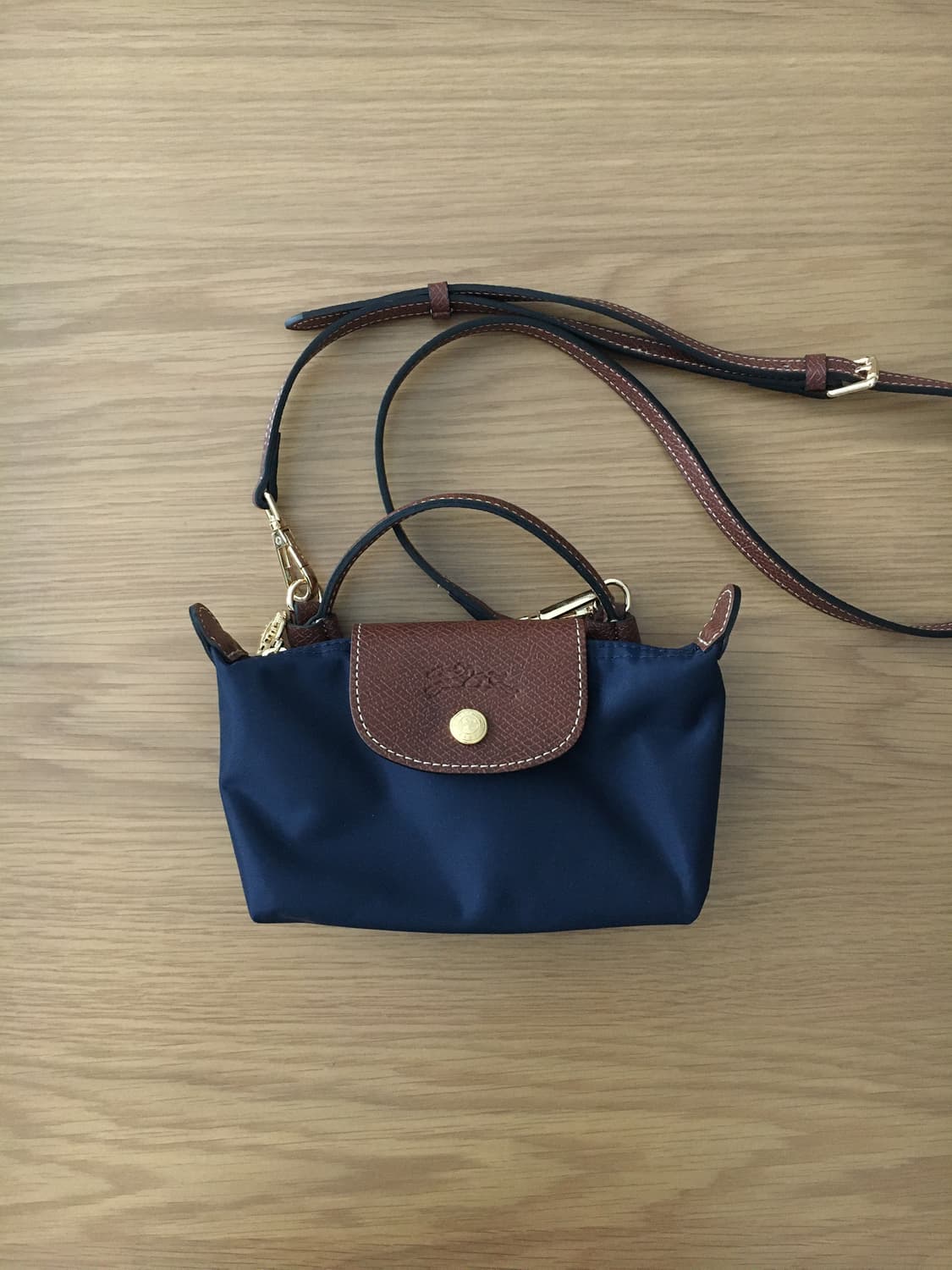 롱샴 르 플리아쥬 파우치 오리지날 네이비 상품이미지3