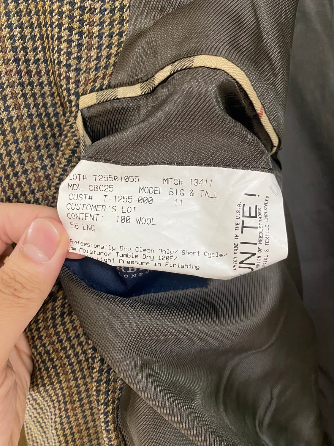 버버리 런던 빈티지 자켓 블레이저 빅사이즈 상품이미지4