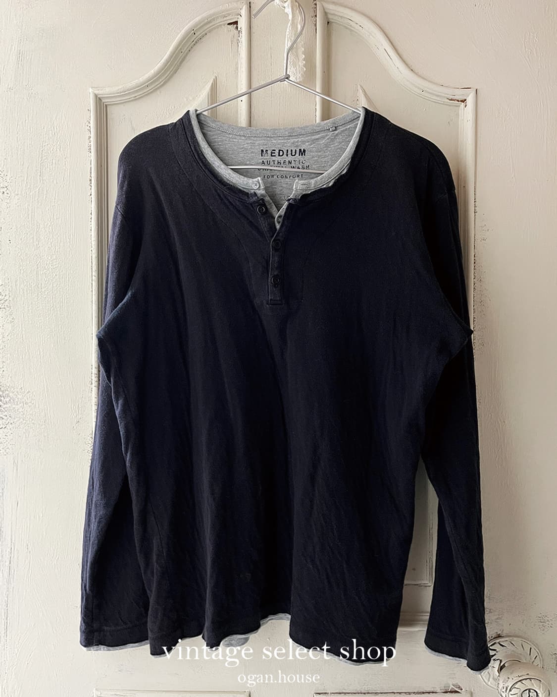 vintage layered long sleeve top[uniqlo] 상품이미지1