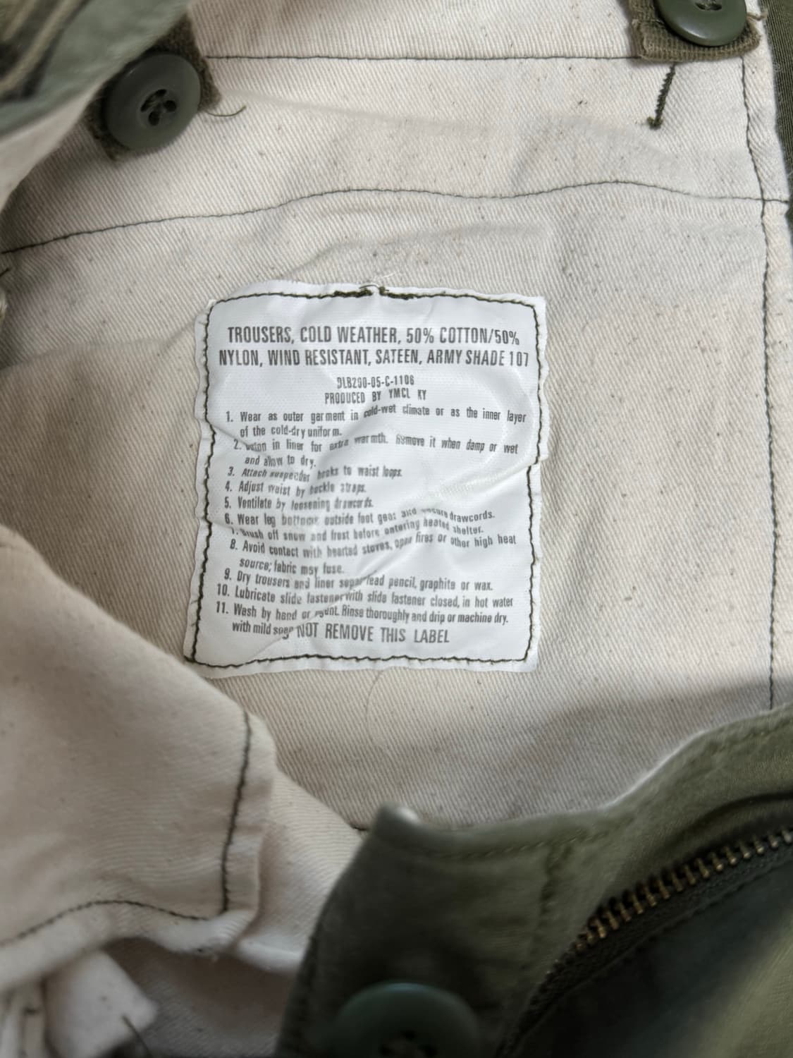 YMCL KY M65팬츠 라지 레귤러 사이즈 상품이미지3