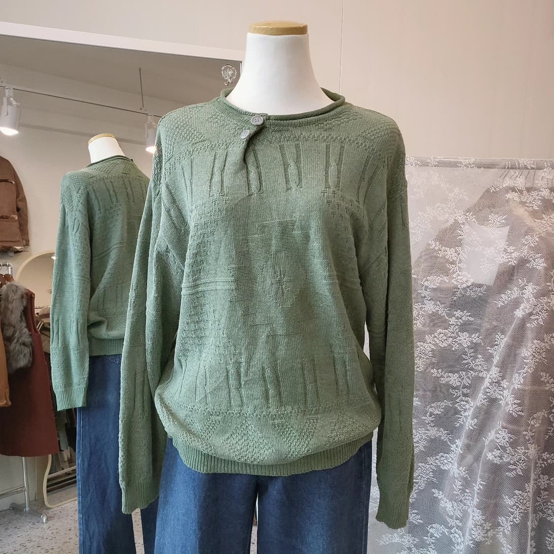 Bradlay 투버튼 면니트(made in Japan) 상품이미지6