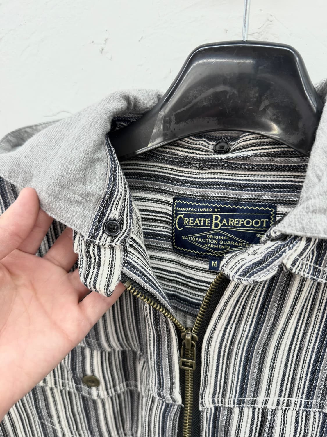 create barefoot 스트라이프 집업 자켓 상품이미지3