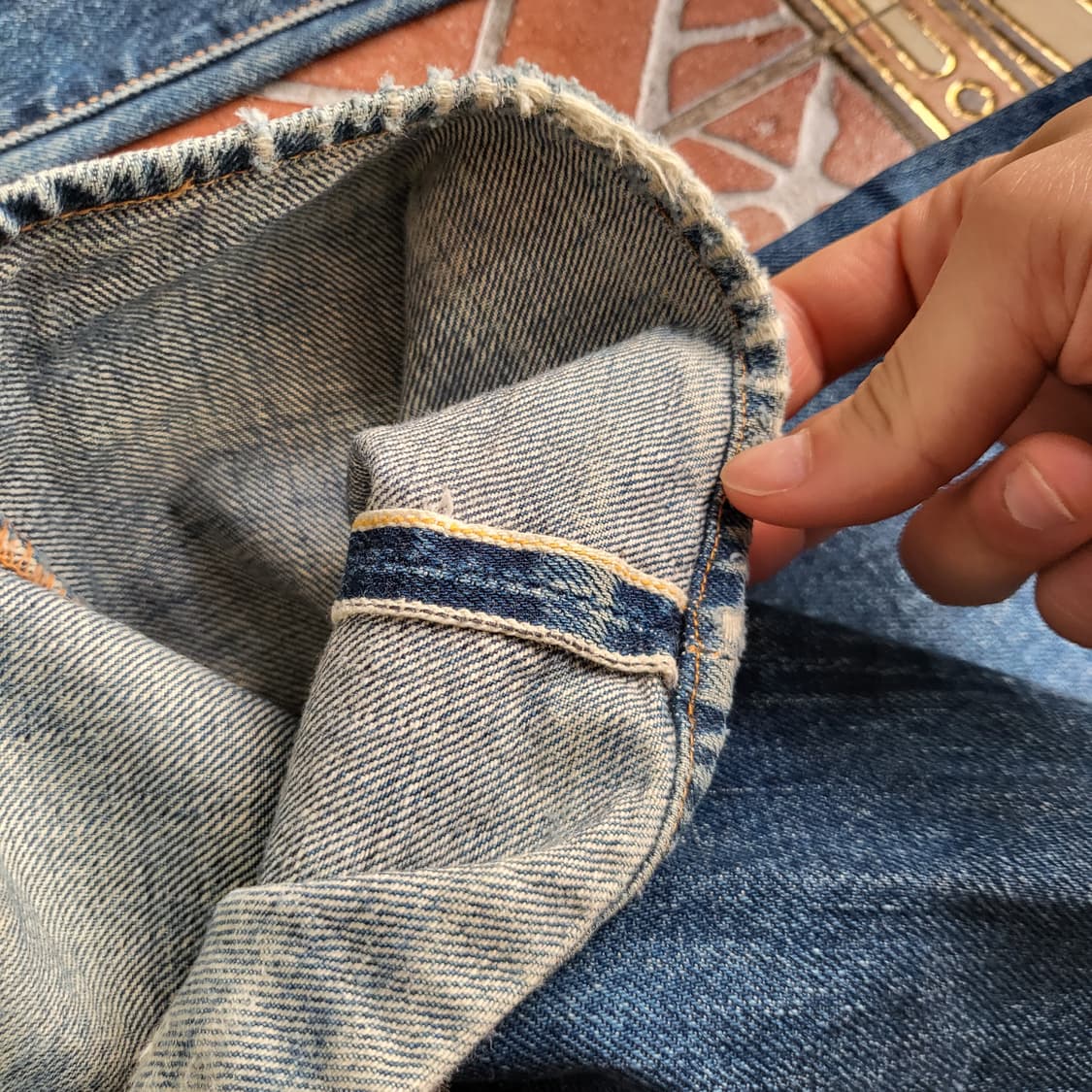 에비수 재팬 셀비지 데님 팬츠 상품이미지8