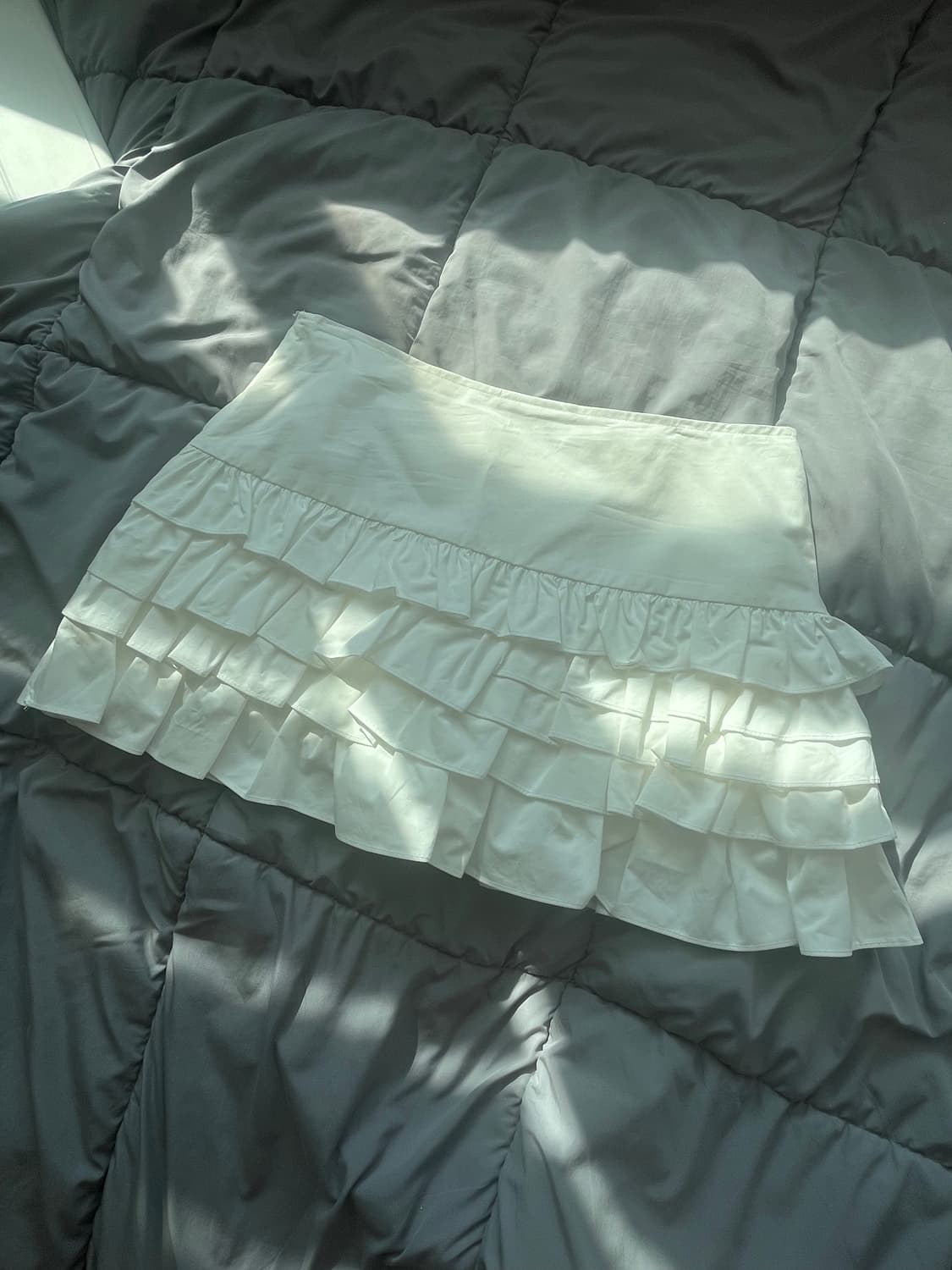 Tomgirl 톰걸 레이어드캉캉스커트 화이트 m 상품이미지3