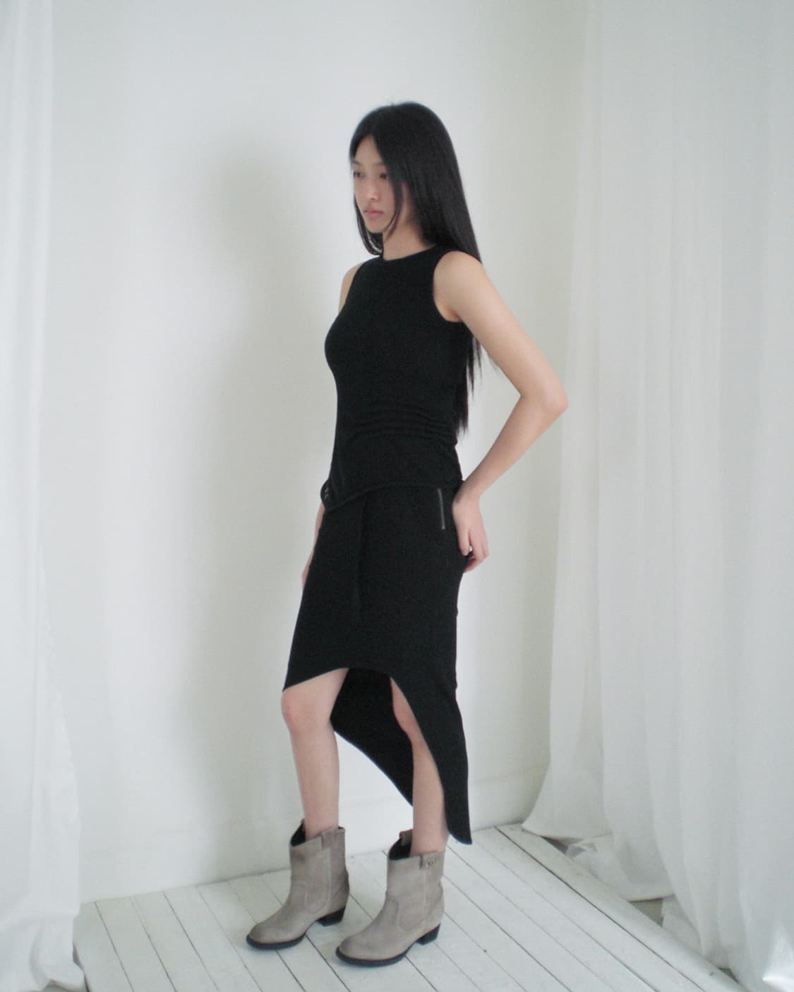 HELMUT LANG asymmetrical belt skirt 상품이미지2