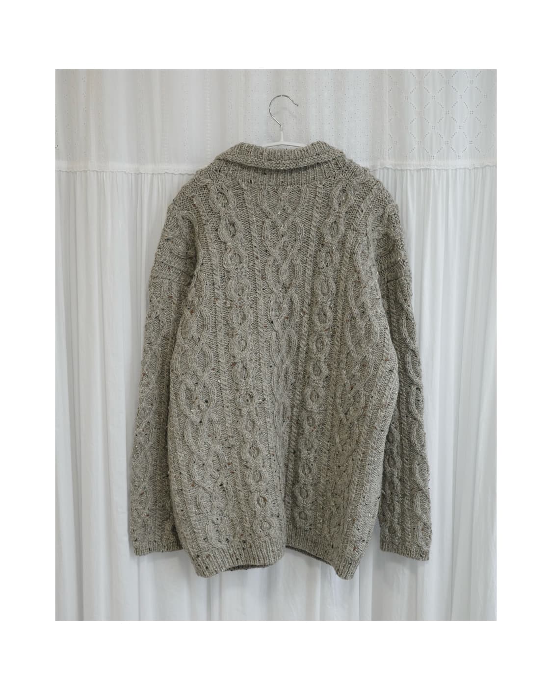 Grey brown dufle cardigan  상품이미지5