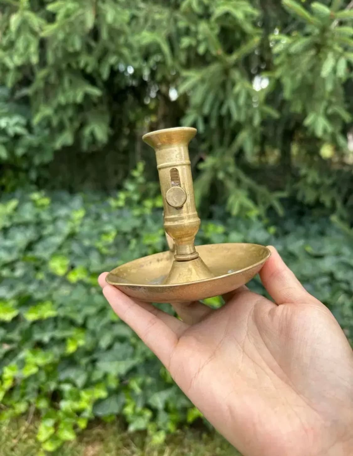 독일)빈티지 브라스 촛대 상품이미지2