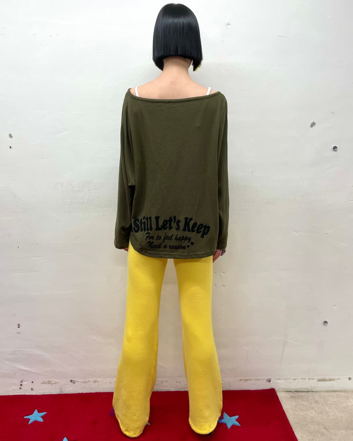 Y Do You Lip Spank Khaki Long Sleeve  상품이미지4