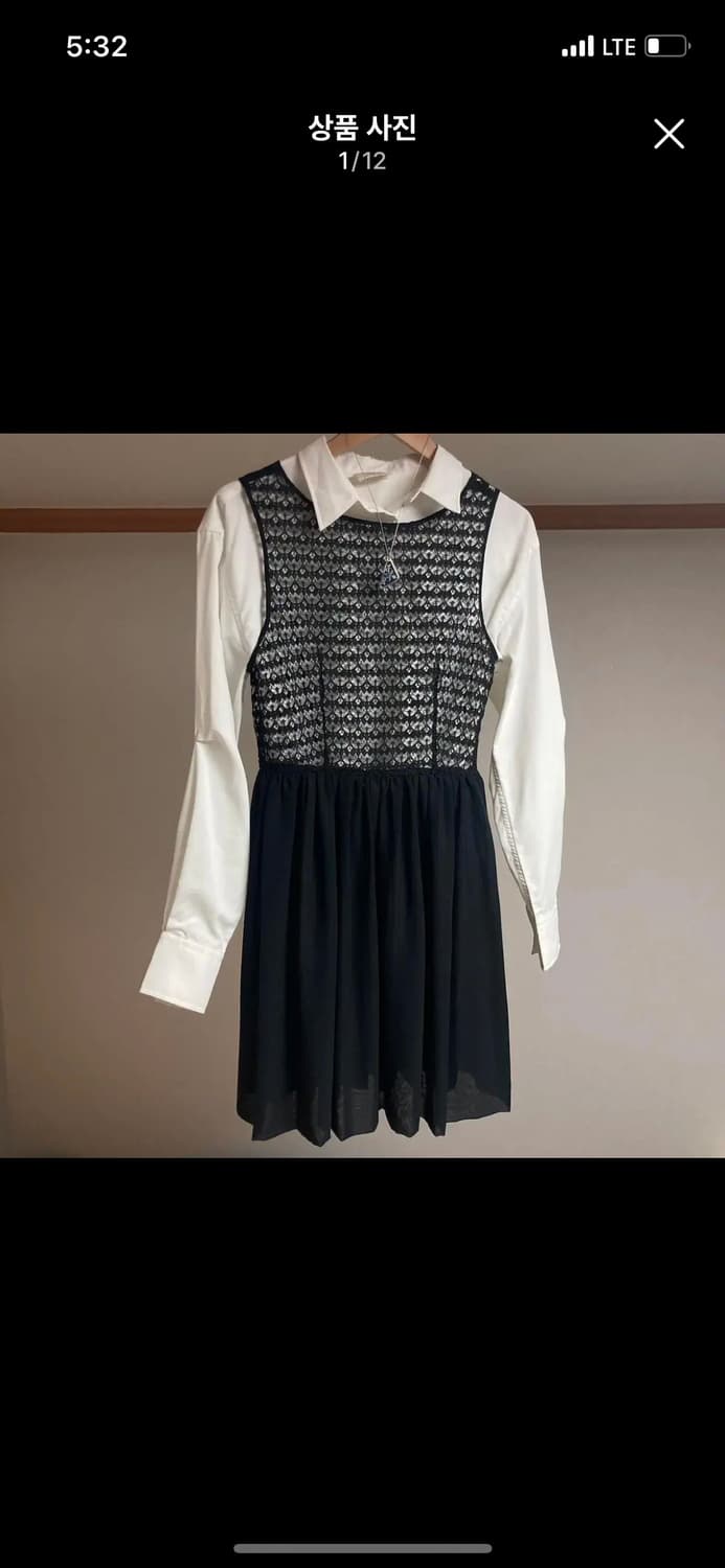 아메리칸어패럴 블랙 레이스 원피스 aa 설리 하객룩 밀크코코아 셀프웨딩 상품이미지1