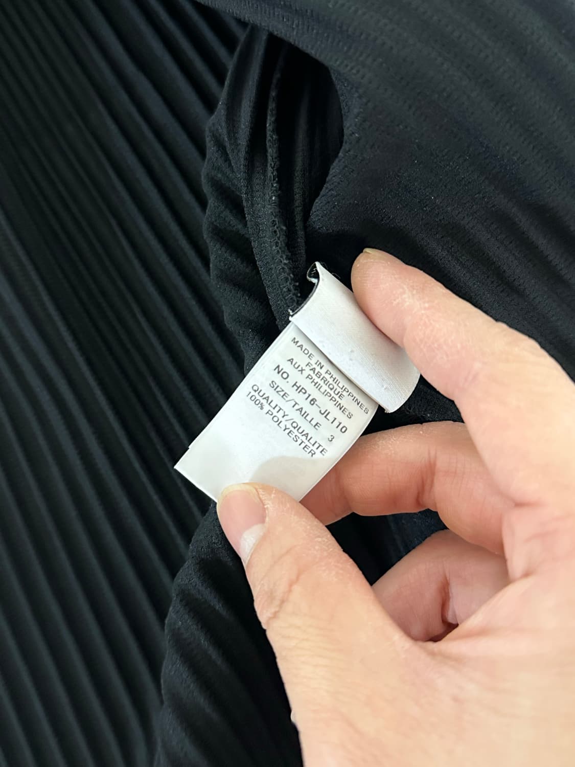 옴므플리세 후드집업/블랙/3 상품이미지7