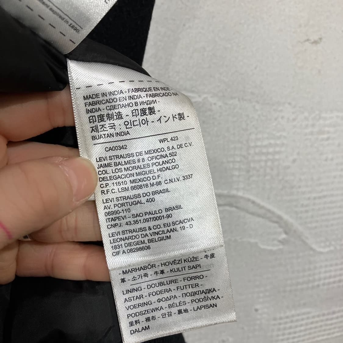 리바이스 카우스킨 레더 바시티자켓 상품이미지8