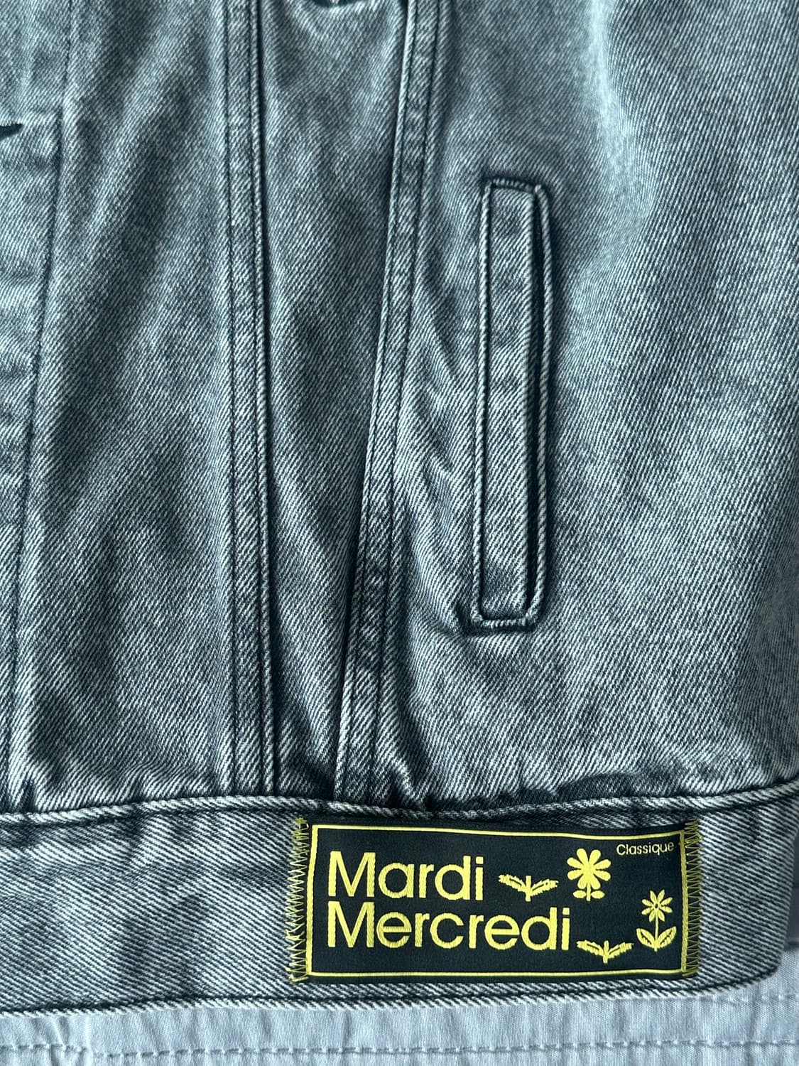 마르디 메크르디 데님 트러커  DENIM TRUCKER SNOWBLACK 상품이미지3