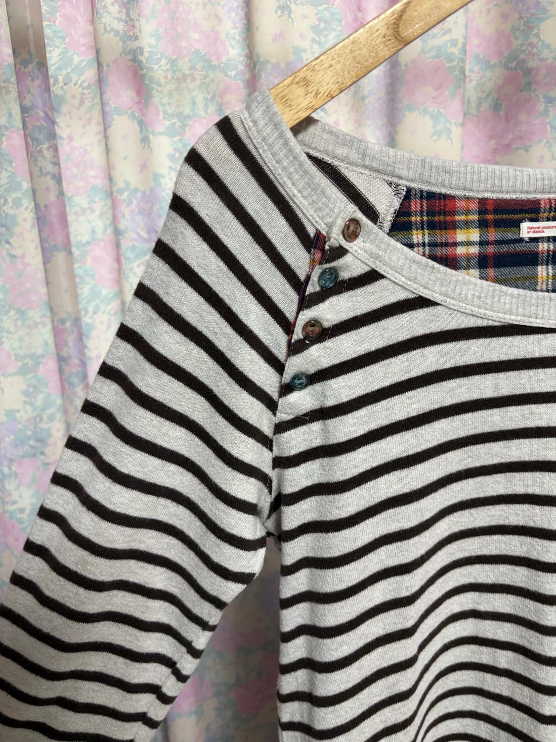 브라운 스트라이프 티셔츠 상품이미지6