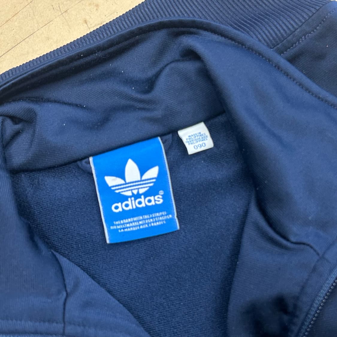 90 아디다스 파이어버드 옐로우 네이비 트랙탑 상품이미지4