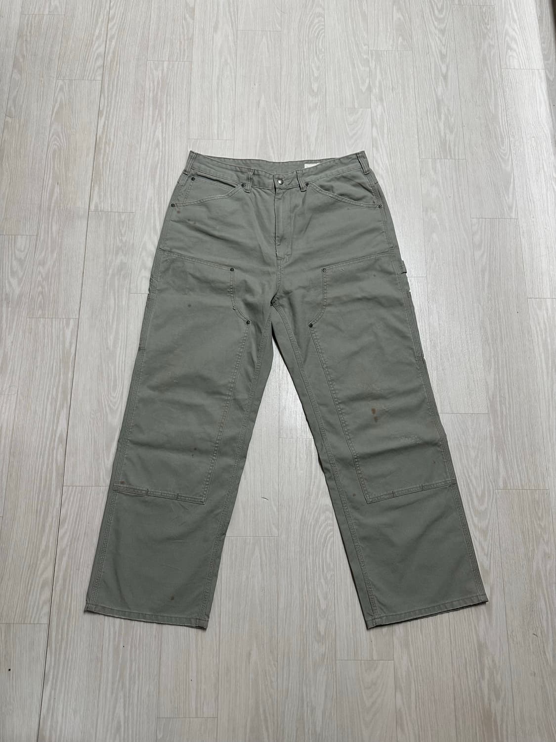 카키스 워시드 카펜터 팬츠 그레이 L 상품이미지2