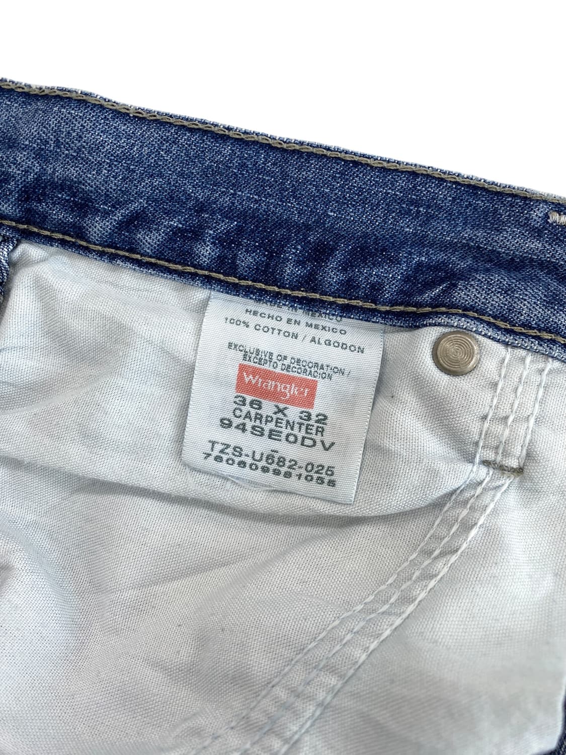 00‘s 랭글러 데님 카펜더 팬츠 상품이미지8