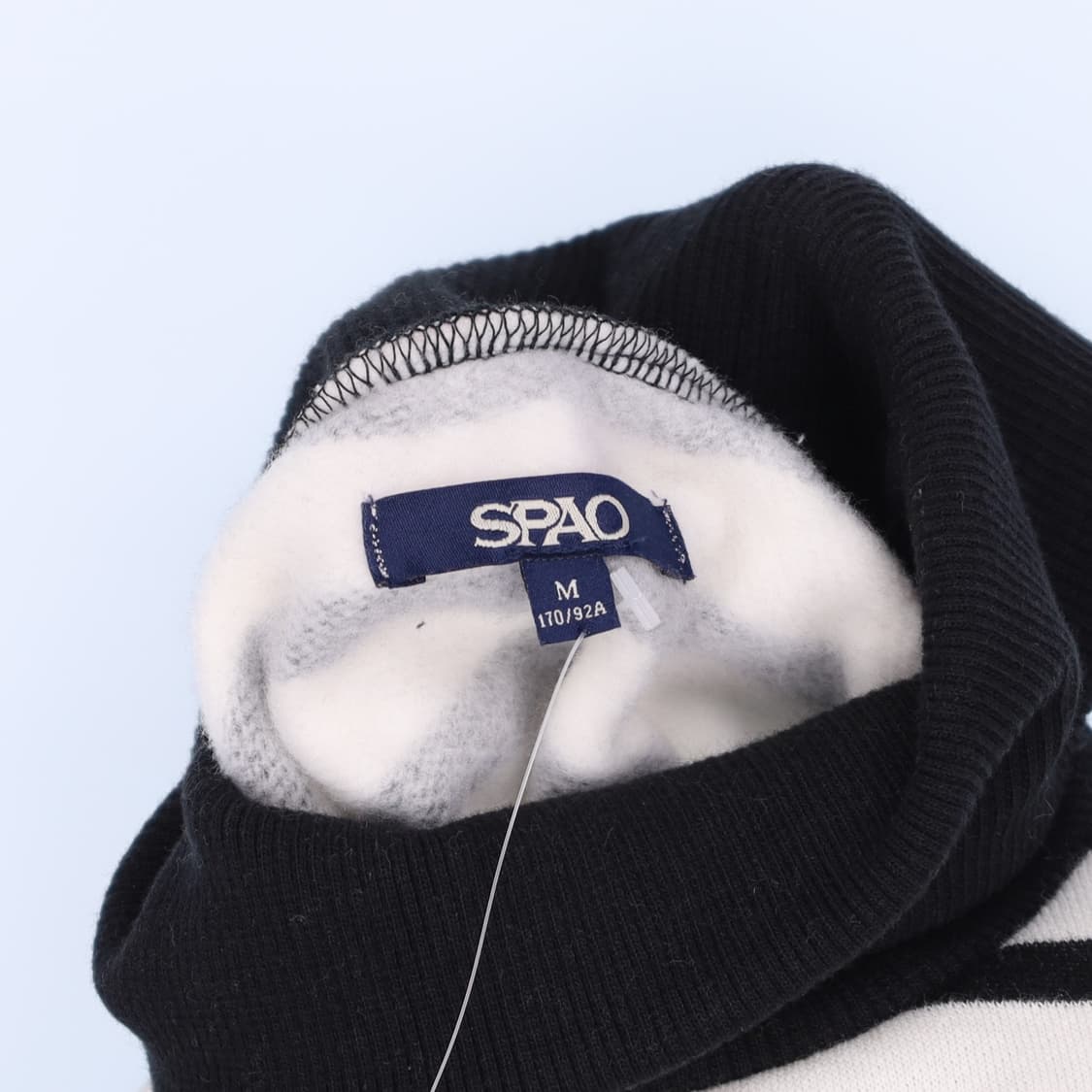 M 새상품 스파오 스트라이프 터틀넥 맨투맨 4230 상품이미지4