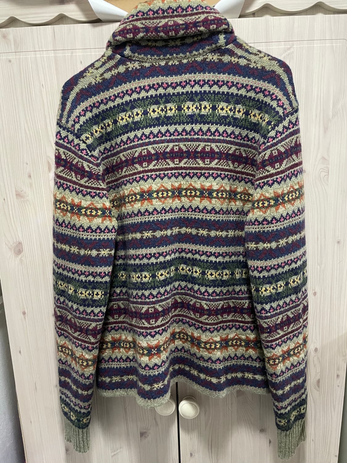 RRL 페어아일 울 캐시미어 숄카라 가디건 L 상품이미지4