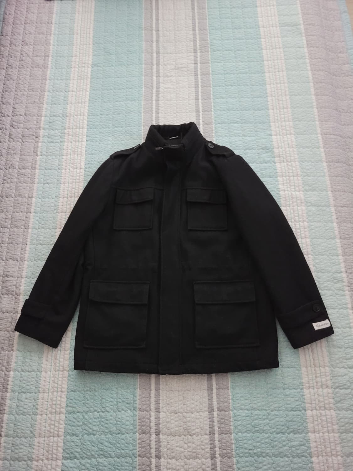 캘빈클라인 Calvin Klein 울하프코트 자켓 L 105사이즈 상품이미지1